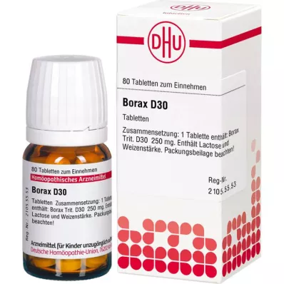 BORAX D 30 Tabletten, 80 St