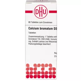 CALCIUM BROMATUM D 30 Tabletten, 80 St