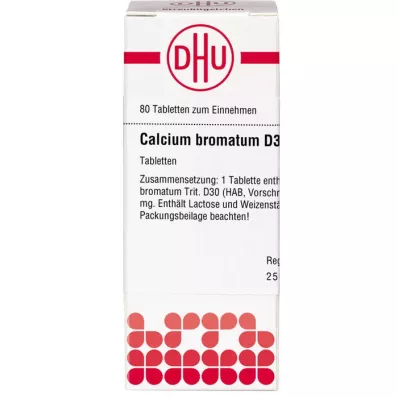 CALCIUM BROMATUM D 30 Tabletten, 80 St