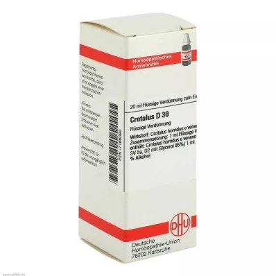 CROTALUS D 30 Dilution, 20 ml