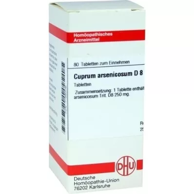 CUPRUM ARSENICOSUM D 8 Tabletten, 80 St