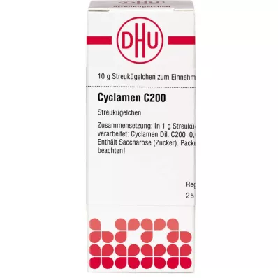 CYCLAMEN C 200 Globuli, 10 g