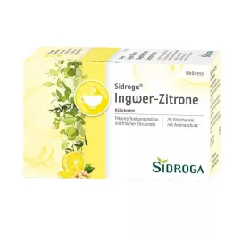 SIDROGA Wellness Ingwer-Zitrone Tee Filterbeutel, 20X2.0 g