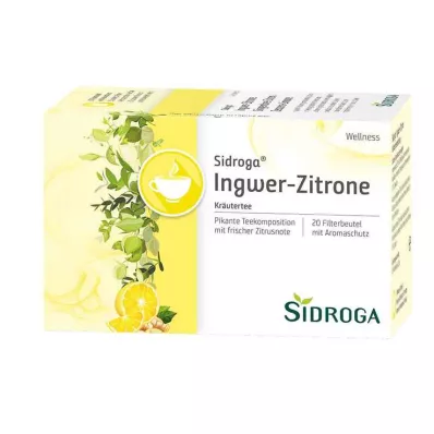 SIDROGA Wellness Ingwer-Zitrone Tee Filterbeutel, 20X2.0 g