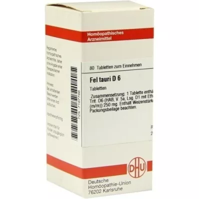 FEL TAURI D 6 Tabletten, 80 St