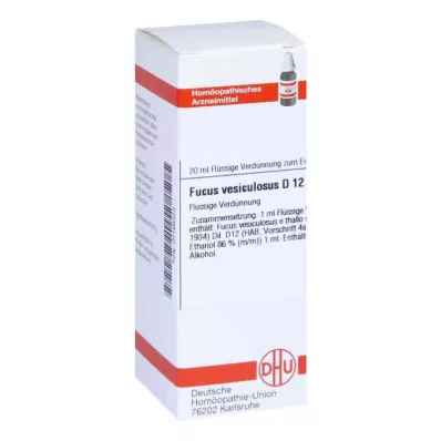 FUCUS VESICULOSUS D 12 Dilution, 20 ml