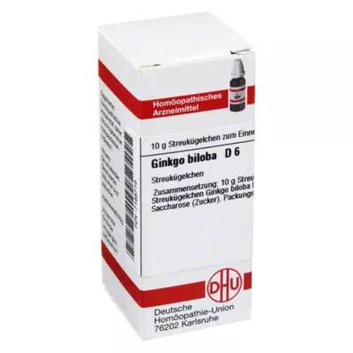DHU Ginkgo biloba D 6 Globuli, 10 g