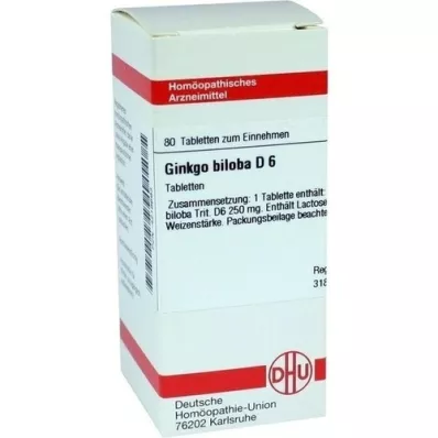 GINKGO BILOBA D 12 Tabletten, 80 St