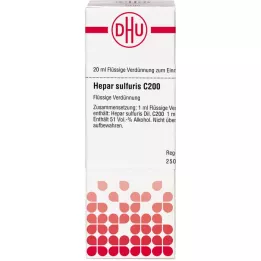 HEPAR SULFURIS C 200 Dilution, 20 ml