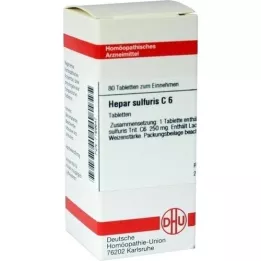 HEPAR SULFURIS C 6 Tabletten, 80 St