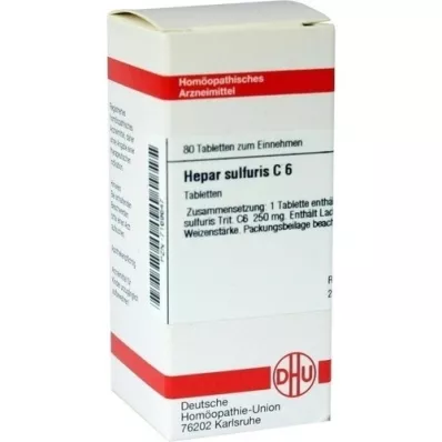 HEPAR SULFURIS C 6 Tabletten, 80 St