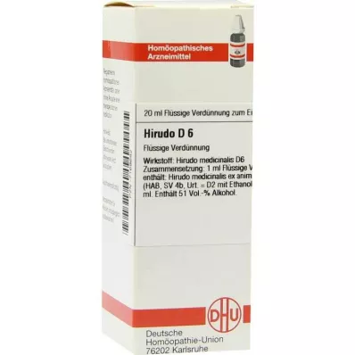 DHU Hirudo D 6 Dilution, 20 ml