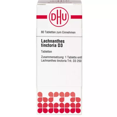 LACHNANTHES tinctoria D 3 Tabletten, 80 St