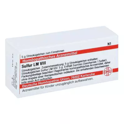 SULFUR LM VIII Globuli, 5 g SULFUR LM VIII Globuli, 5 g