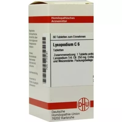 LYCOPODIUM C 6 Tabletten, 80 St