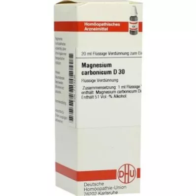 MAGNESIUM CARBONICUM D 30 Dilution, 20 ml MAGNESIUM CARBONICUM D 30 Dilution, 20 ml
