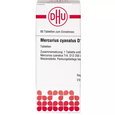 MERCURIUS CYANATUS D 12 Tabletten, 80 St