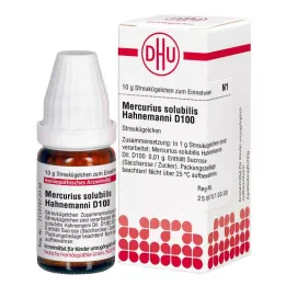 MERCURIUS SOLUBILIS Hahnemanni D 100 Globuli, 10 g