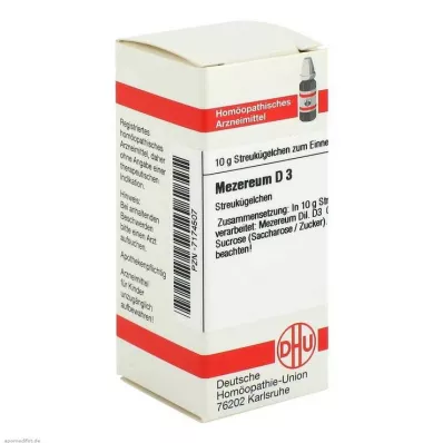 MEZEREUM D 3 Globuli, 10 g