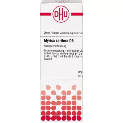 MYRICA cerifera D 6 Dilution, 20 ml