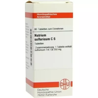 NATRIUM SULFURICUM C 6 Tabletten, 80 St