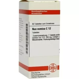 NUX VOMICA C 12 Tabletten, 80 St