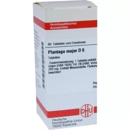 PLANTAGO MAJOR D 6 Tabletten, 80 St