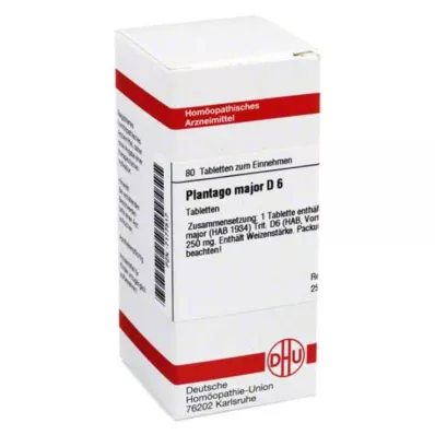 PLANTAGO MAJOR D 6 Tabletten, 80 St