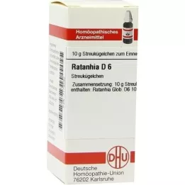 RATANHIA D 6 Globuli, 10 g