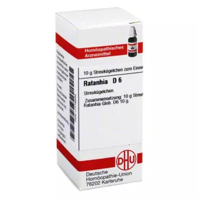 DHU Ratanhia D 6 Globuli, 10 g