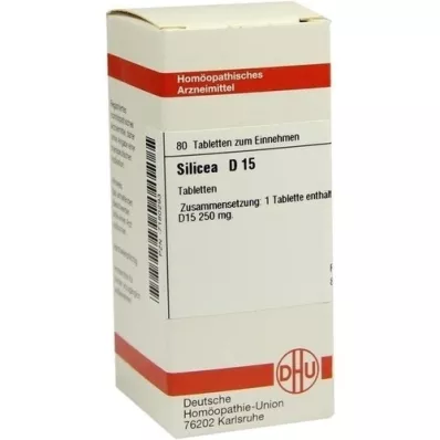 SILICEA D 15 Tabletten, 80 St