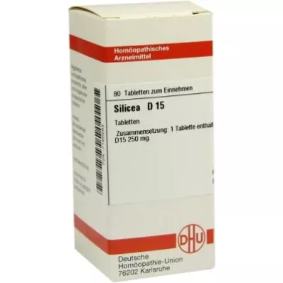 SILICEA D 15 Tabletten, 80 St