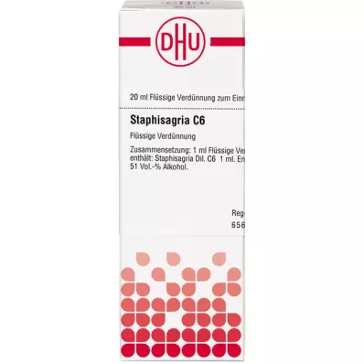 STAPHISAGRIA C 6 Dilution, 20 ml