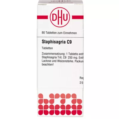 STAPHISAGRIA C 9 Tabletten, 80 St