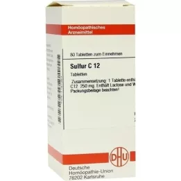 SULFUR C 12 Tabletten, 80 St