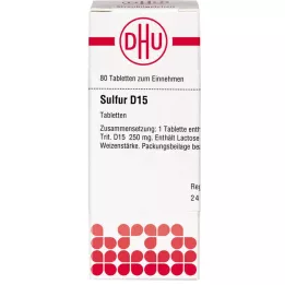 SULFUR D 15 Tabletten, 80 St