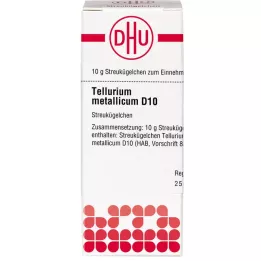 TELLURIUM metallicum D 10 Globuli, 10 g