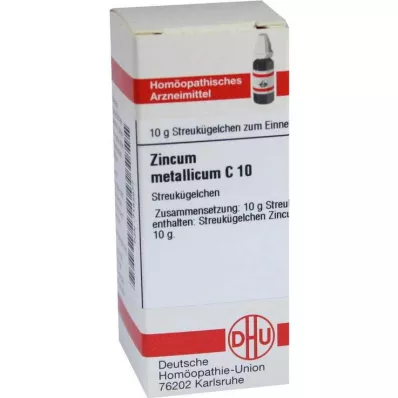 ZINCUM METALLICUM C 10 Globuli, 10 g ZINCUM METALLICUM C 10 Globuli, 10 g