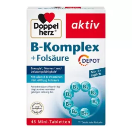 DOPPELHERZ B-Komplex+Folsäure Tabletten, 45 St