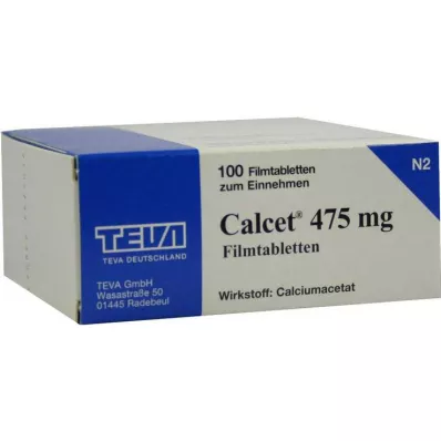 CALCET 475 mg Filmtabletten, 100 St CALCET 475 mg Filmtabletten, 100 St