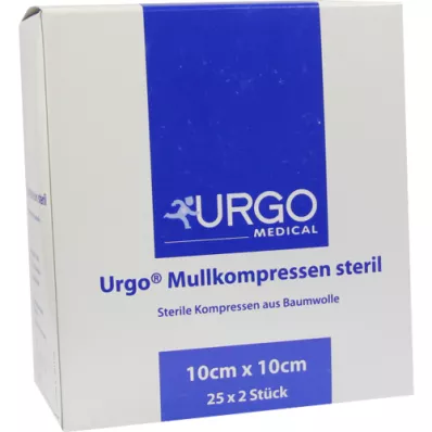 URGO MULLKOMPRESSEN 10x10 cm steril, 25X2 St