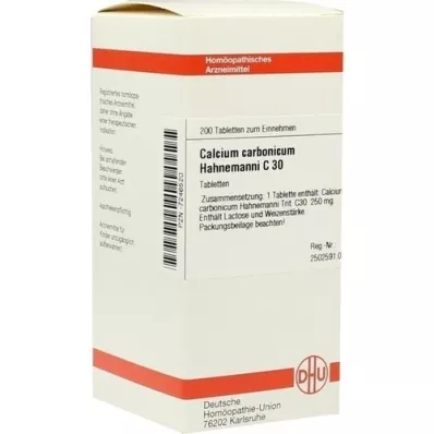 CALCIUM CARBONICUM Hahnemanni C 30 Tabletten, 200 St