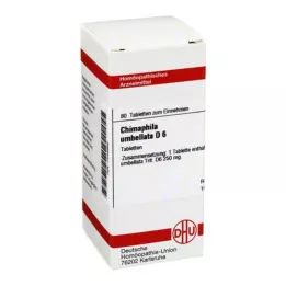 CHIMAPHILA UMBELLATA D 6 Tabletten, 80 St