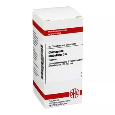 CHIMAPHILA UMBELLATA D 6 Tabletten, 80 St