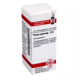 PANAX GINSENG D 6 Globuli, 10 g