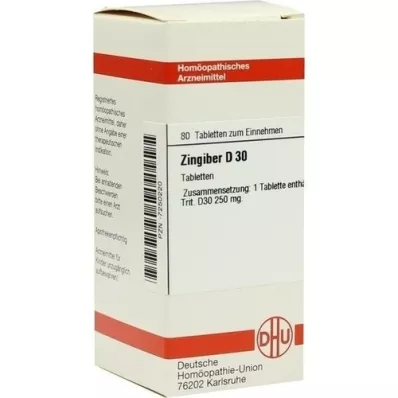 ZINGIBER D 30 Tabletten, 80 St