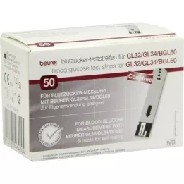 BEURER GL32/GL34/BGL60 Blutzucker-Teststreifen, 50 St