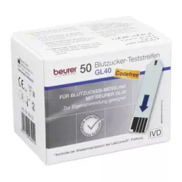 BEURER GL40 Blutzuckerteststreifen, 50 St