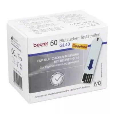 BEURER GL40 Blutzuckerteststreifen, 50 St