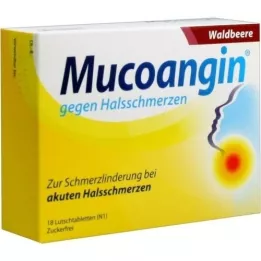MUCOANGIN Waldbeere 20 mg Lutschtabletten, 18 St